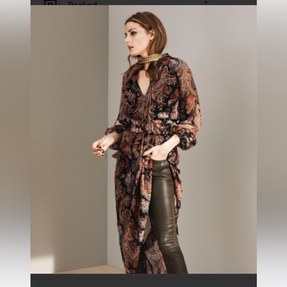 Banana Republic x Olivia Palmero Paisley Dress - Picture 2 of 8